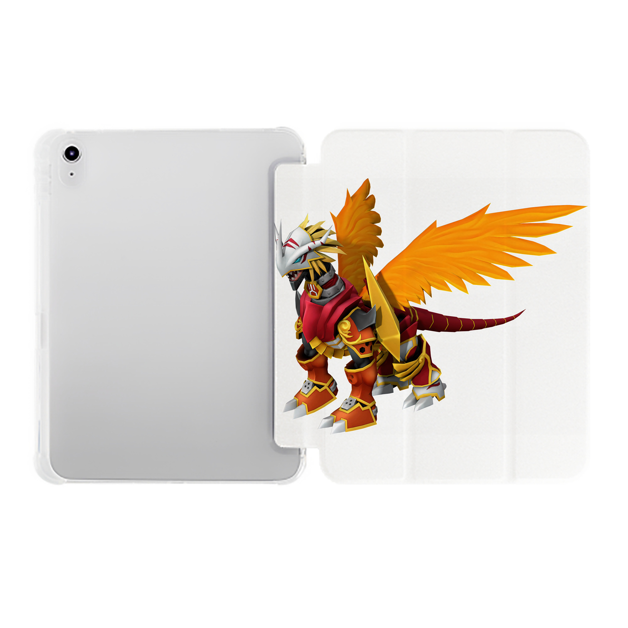（画像用） Digimon デジタルモンスター/デジモン IPad ケース ペン収納付き 三つ折りスタンド PUレザー×シリコン 対応機種9.5/10.5/10.9インチ
